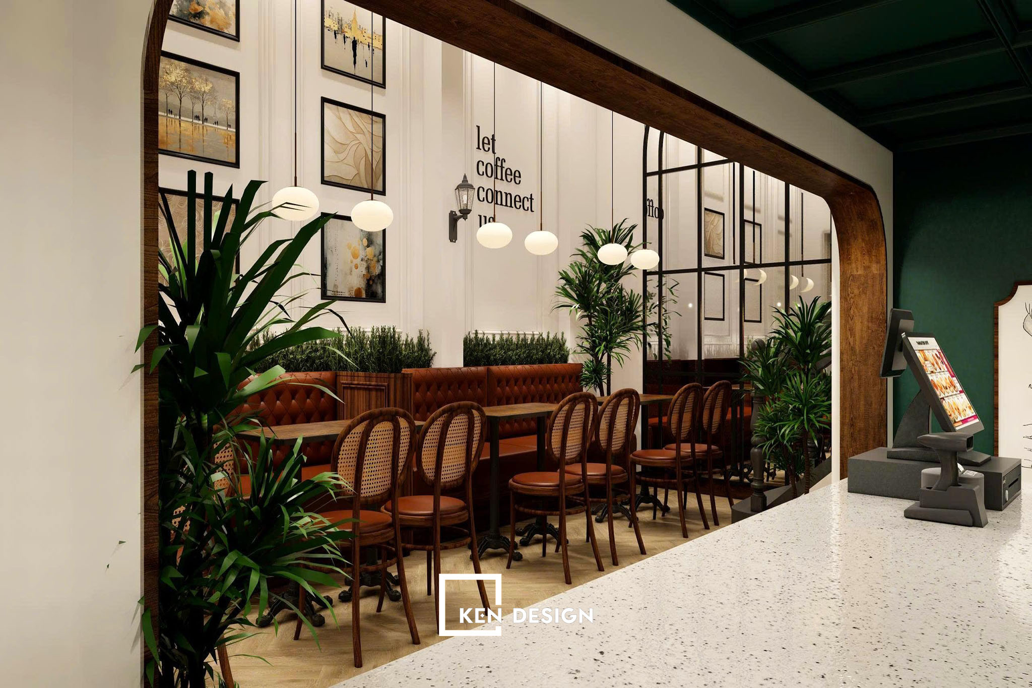 Cải tạo quán cafe không tác động kết cấu 